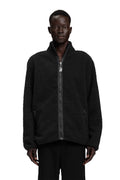 "TWILL BRUSHED" Zipper Overshirt Regular Fit in Black