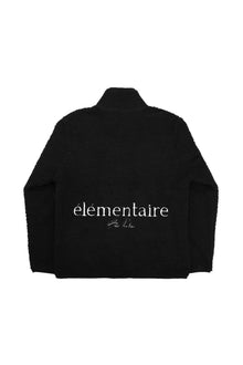 "TWILL BRUSHED" Zipper Overshirt Regular Fit in Black