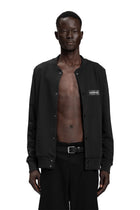 "BASEBALL" Sweater Jacket Regular in Schwarz