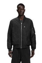 "UNIQUE PERSPECTIVES" Bomberjacke mit Graffiti-Backprint in Schwarz