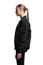"UNIQUE PERSPECTIVES" Bomberjacke mit Graffiti-Backprint in Schwarz