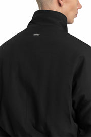 „CARBON“ Reversible Bomberjacke aus Twill und Satin in Schwarz