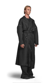 "SPINA" Transformable Coat in Black