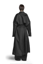 "SPINA" Transformable Coat in Schwarz