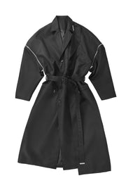 "SPINA" Transformable Coat in Black