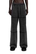 "WIDE LEG" Jogger oversized Unisex-Passform in Washed Grey