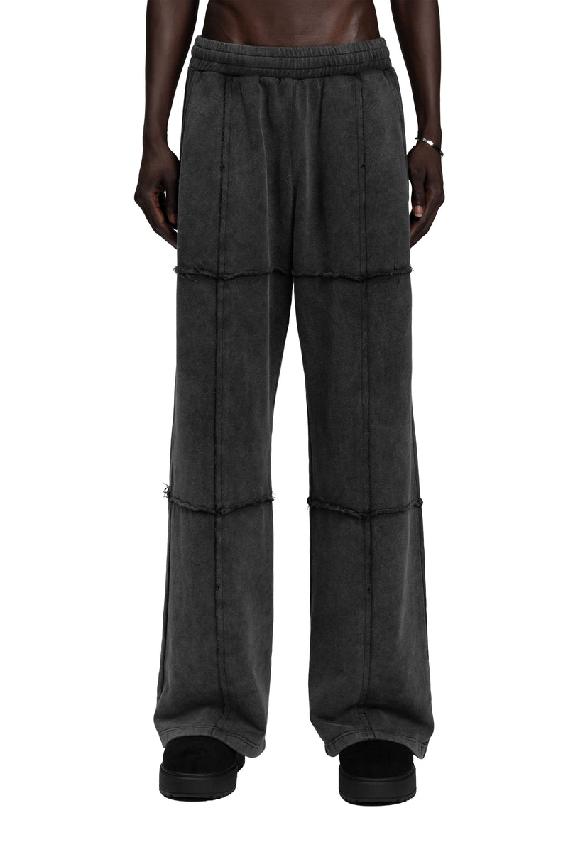 "WIDE LEG" Jogger oversized Unisex-Passform in Washed Grey
