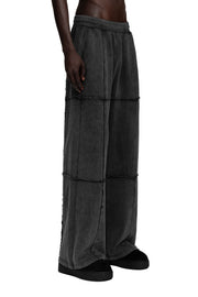 "WIDE LEG" Jogger oversized Unisex-Passform in Washed Grey