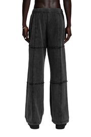 "WIDE LEG" Jogger oversized Unisex-Passform in Washed Grey