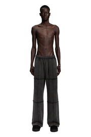"WIDE LEG" Jogger oversized Unisex-Passform in Washed Grey