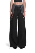 „ARMATURA“ Denim Hose Mid Waist in Schwarz/Grau