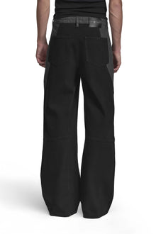 „ARMATURA“ Denim Hose Mid Waist in Schwarz/Grau