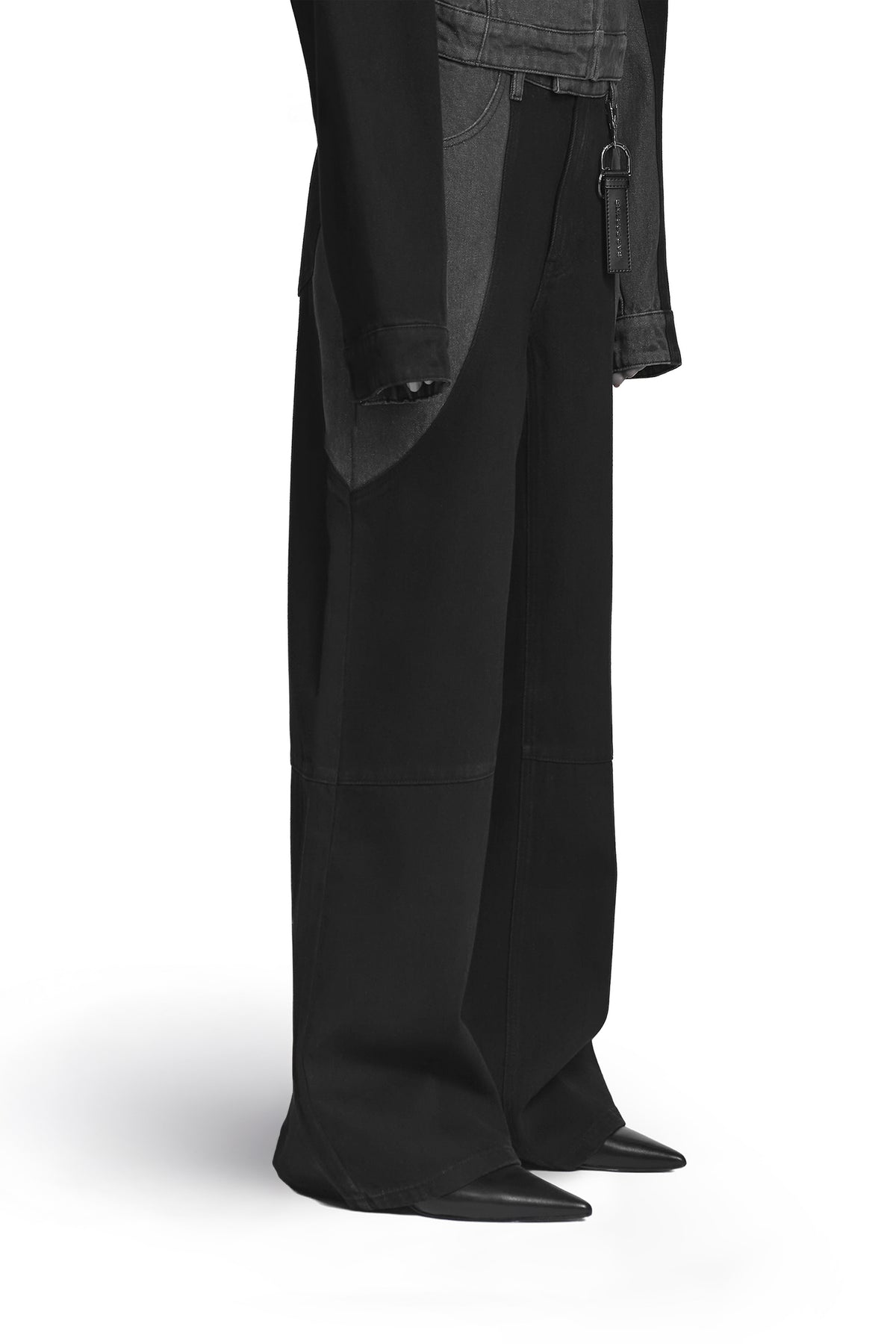 "ARMATURA" Denim Hose Mid Waist in Schwarz/Grau