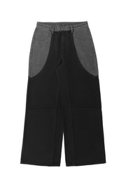"ARMATURA" Denim Hose Mid Waist in Schwarz/Grau