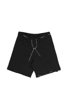 "CLFV" Chain Shorts Distressed Heavyweight in Schwarz
