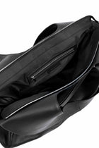 "STUNT" Belted Bag XXL aus Leder in Schwarz