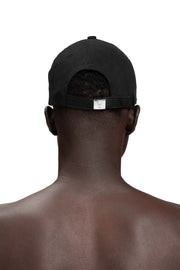 "PORTIER" Logo Cap Distressed in Schwarz