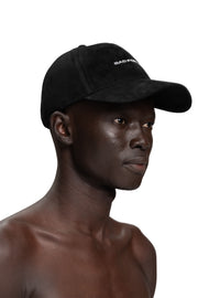 "VELOURS" Logo Cap in Schwarz