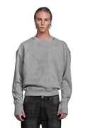 „LINEA“ Grey Sweater Regular in Grau