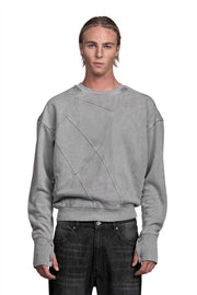 "LINEA" Grey Sweater Regular in Grau