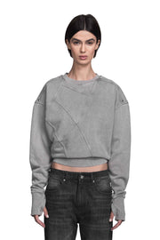 "LINEA" Grey Sweater Regular in Grau