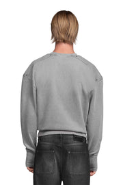 "LINEA" Grey Sweater Regular in Grau