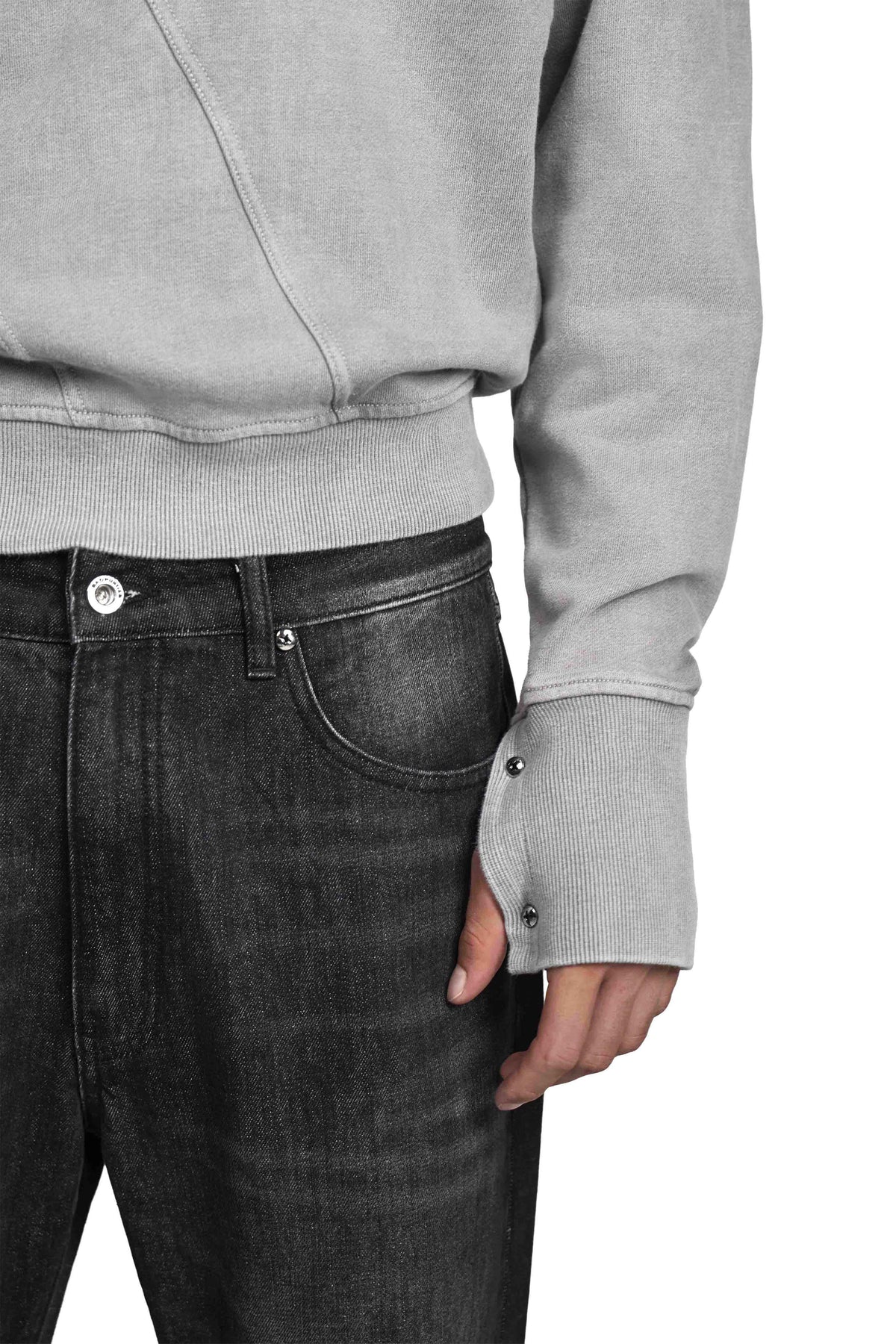 "LINEA" Grey Sweater Regular in Grau