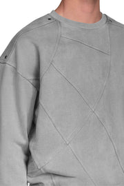 "LINEA" Grey Sweater Regular in Grau