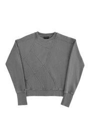 "LINEA" Grey Sweater Regular in Grau