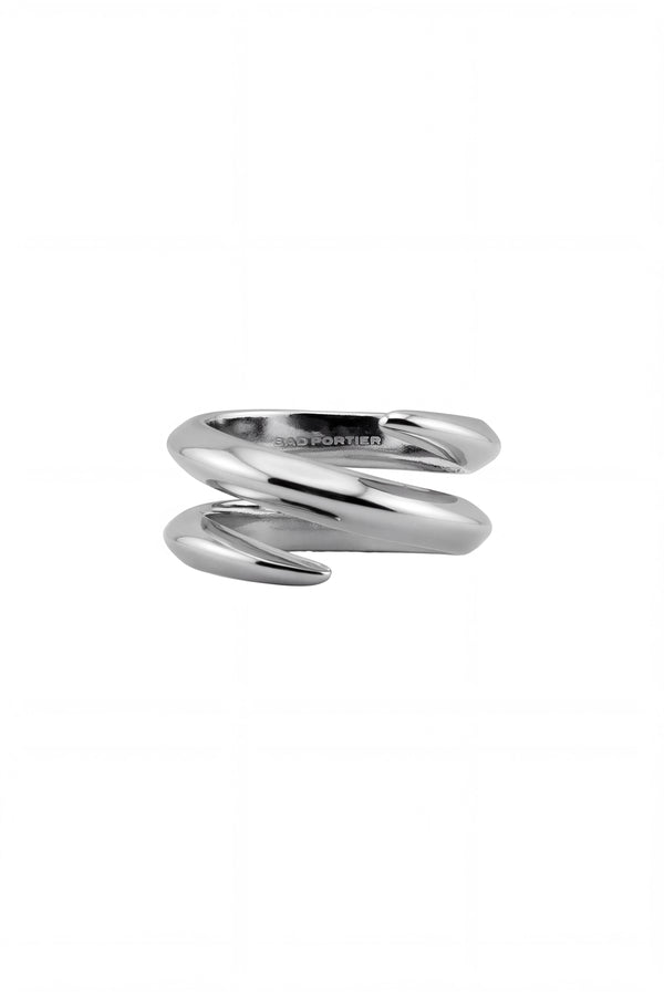 "SCHRAUBE" Skulpturaler Ring mit Gewindedetails