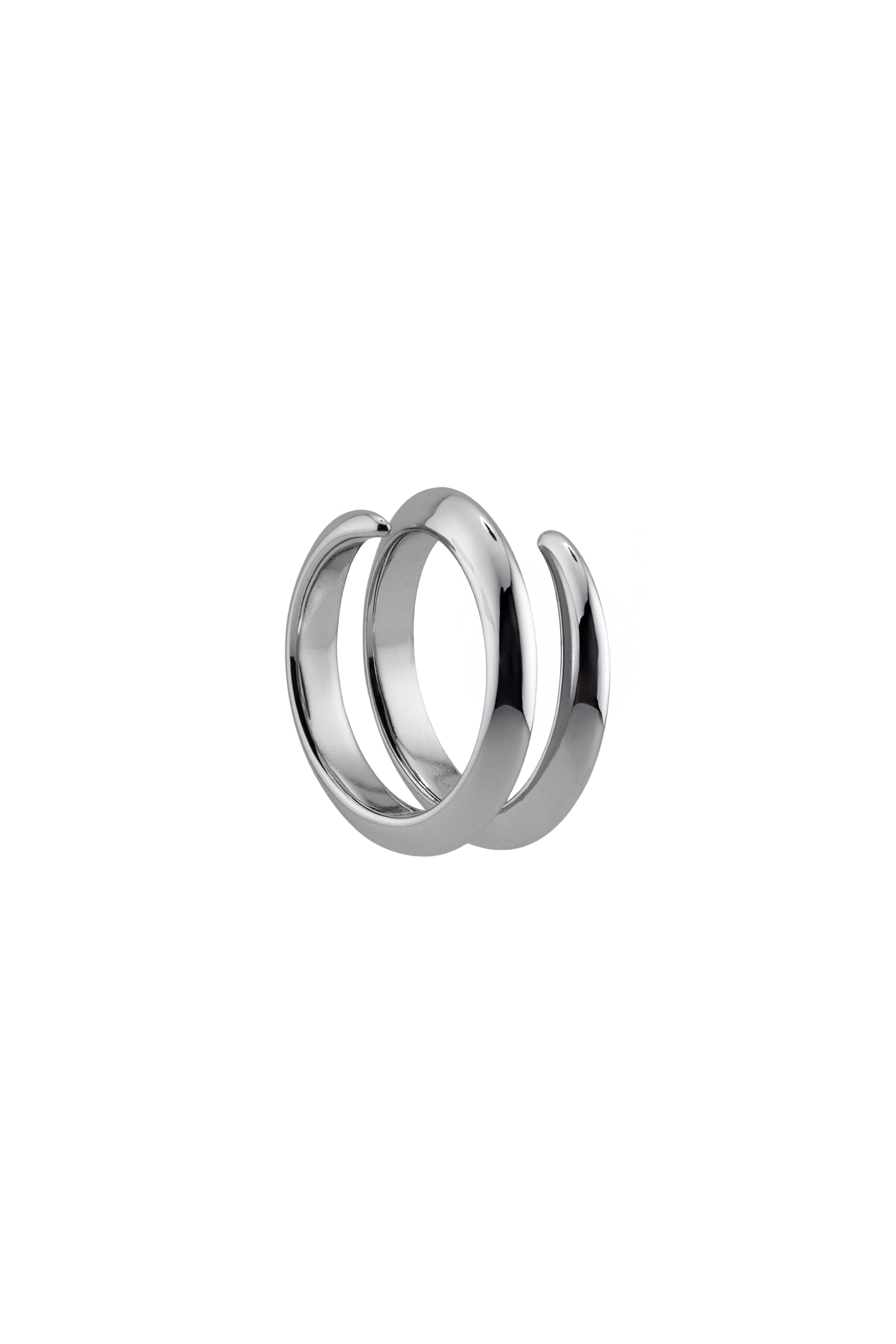 "SCHRAUBE" Skulpturaler Ring mit Gewindedetails