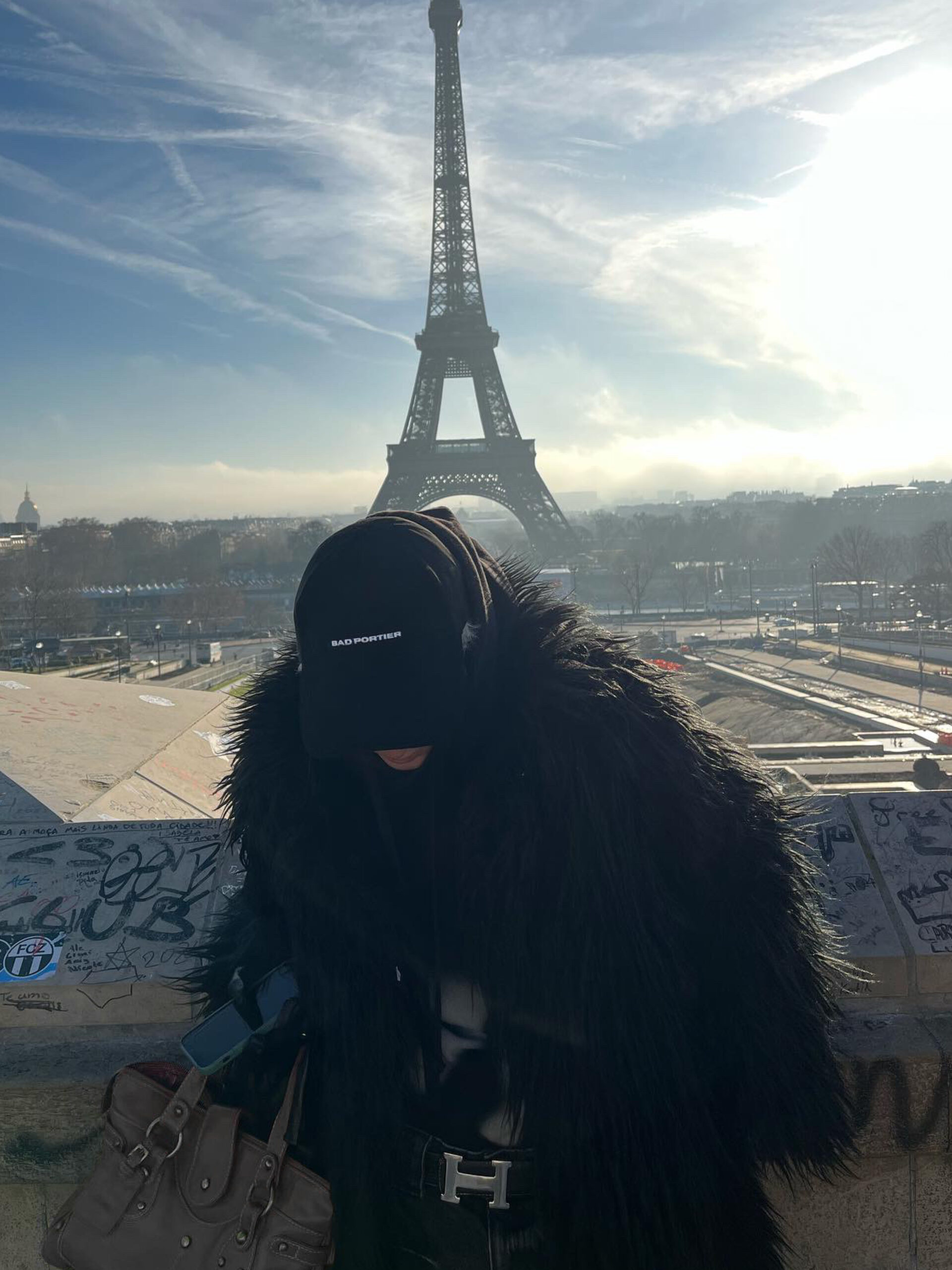 Copy of iliynf2_Bad_Portier_Accessories_BOLD_LOGO_VELOURS_CAP_BLACK_élémentaire_Streetwear_Collection_2024_2