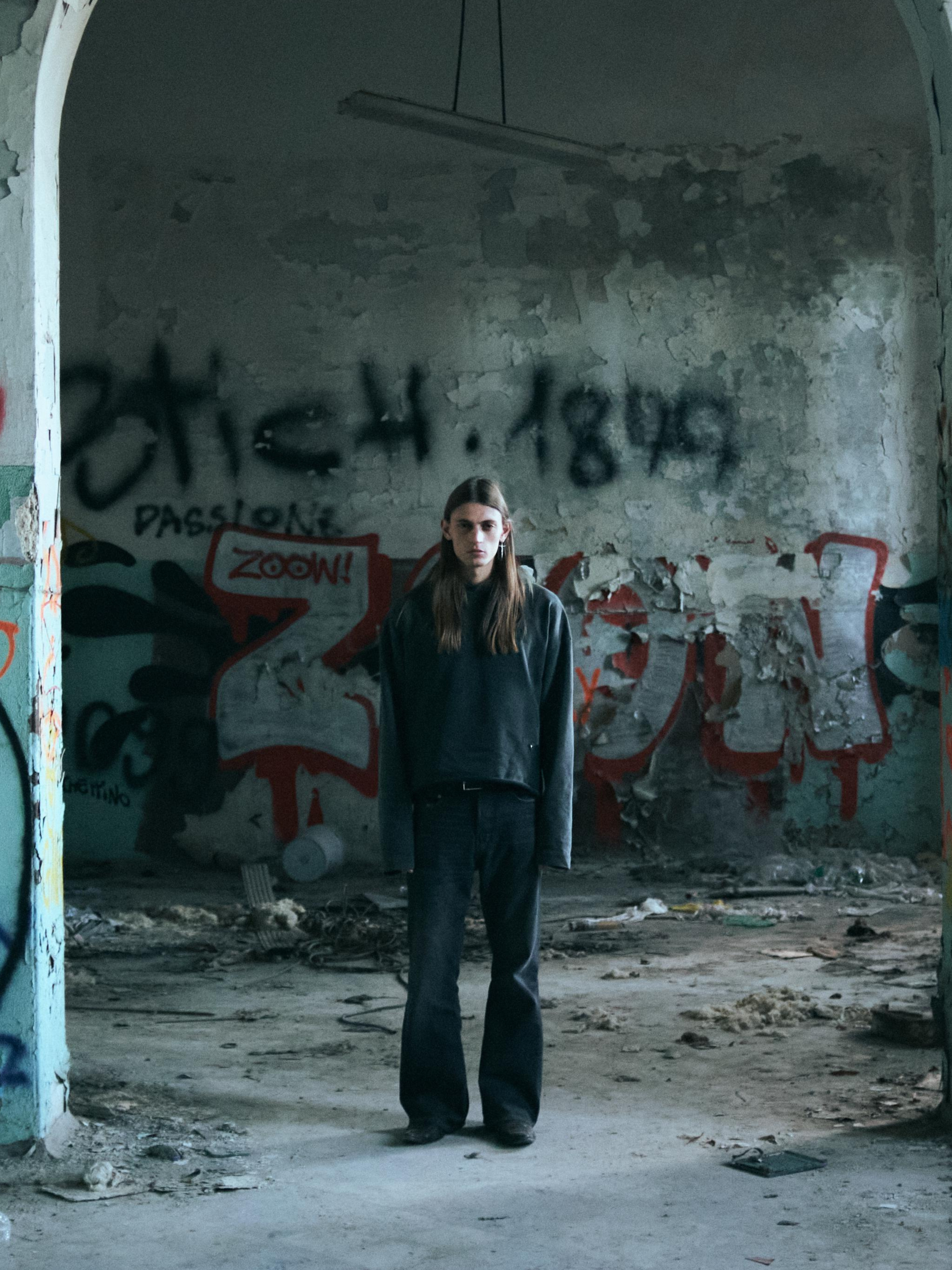 Copy of nicholas_luca_Bad_Portier_Hoodies_CROPPED_ACID_HOODIE_élémentaire_Streetwear_Collection_2024_Foto1