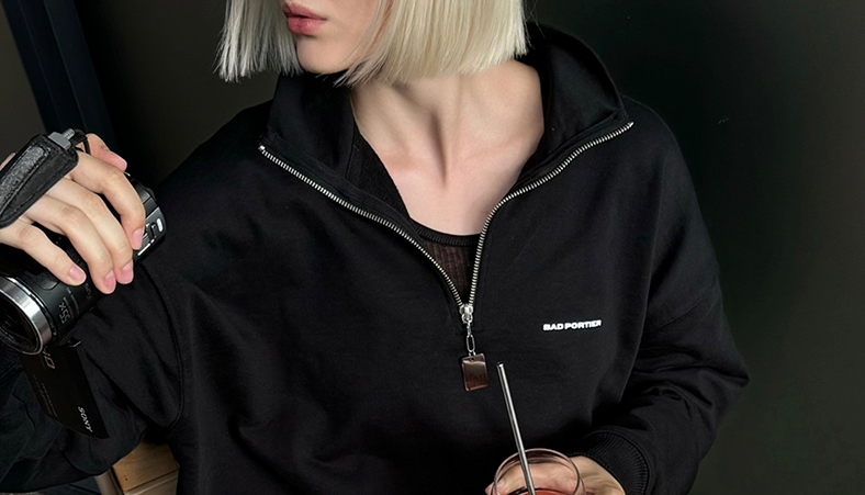 sveta_ovs in the BAD Crewneck Sweater by BAD PORTIER