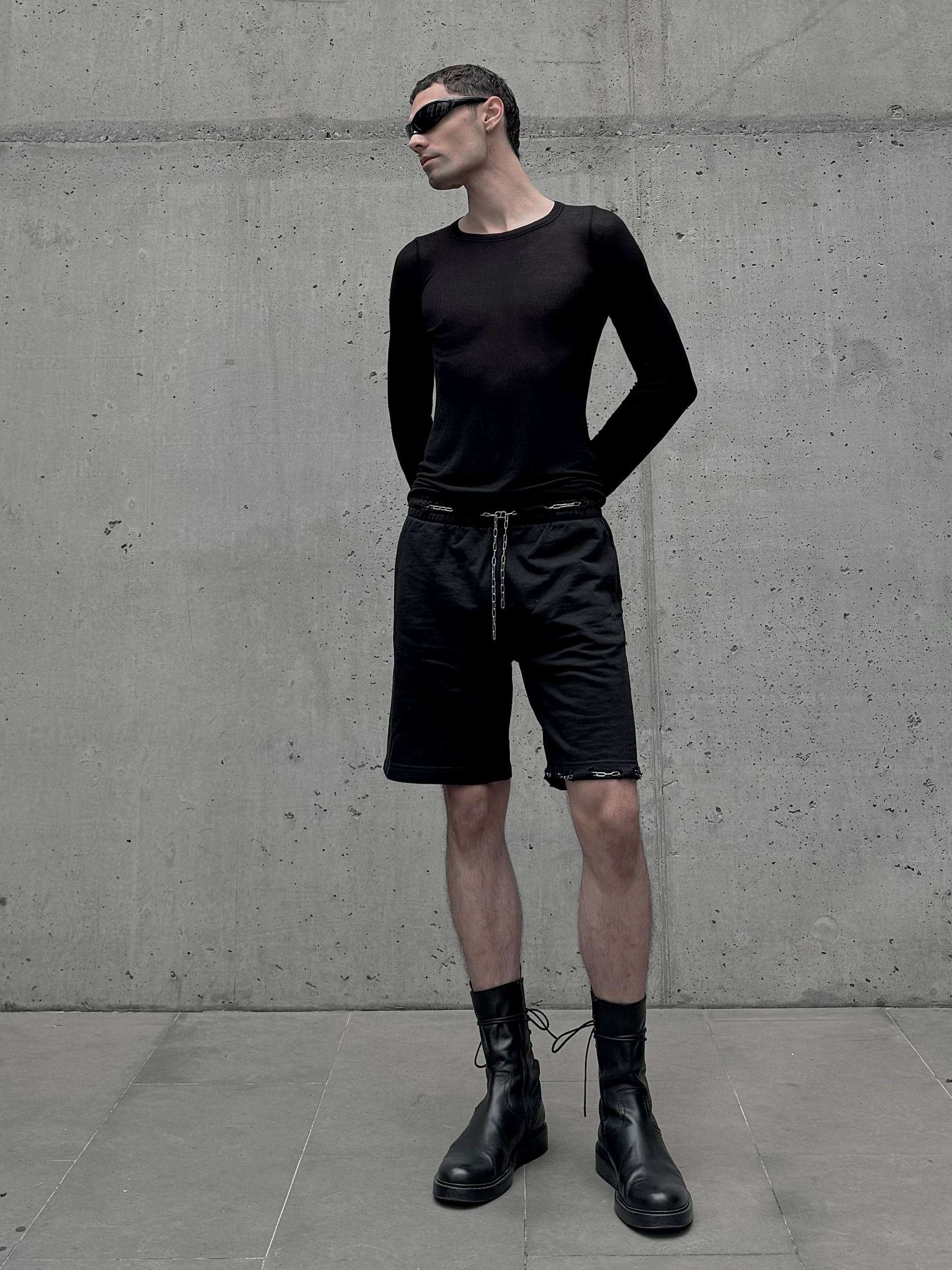 C’est La Fxxking Vie Distressed Shorts – Hand-Finished